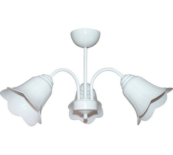 Изображение товара Люстра потолочная ЭЛЕТЕХ Джина 231 белый (плафон П0471) НСБ 01-3x60-151 Е27 1005404994
