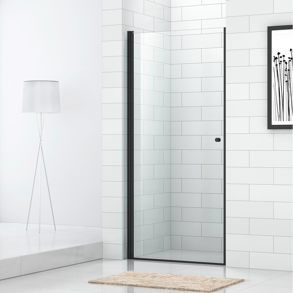 Изображение товара Душевая дверь Cezares ECO-O-B-1-90-C-NERO 900x1900 мм прозрачная