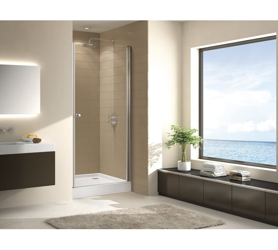 Изображение товара Душевая дверь Cezares ECO-O-B-1-60-C-Cr