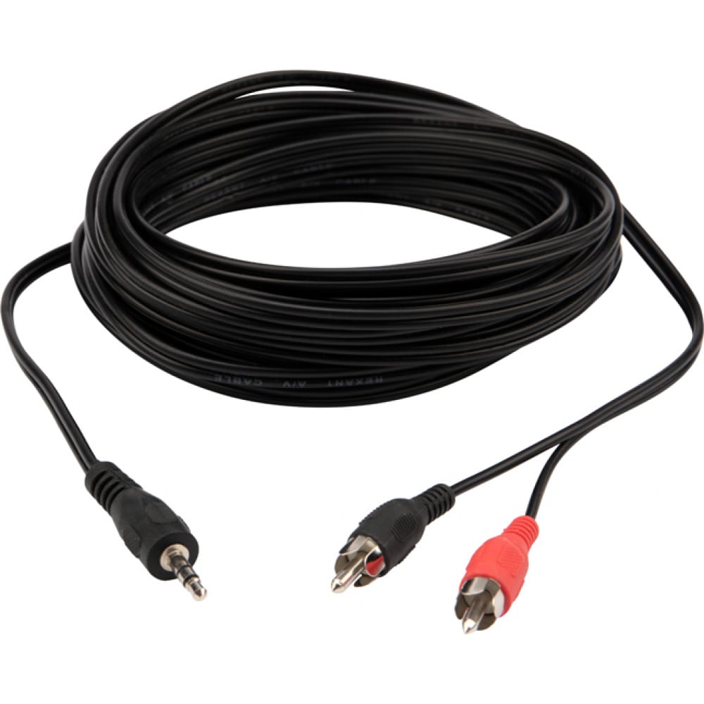 Шнур REXANT кабель vivanco 46051 3 5mm jack штекер 2х3 5mm jack гнездо 20 см