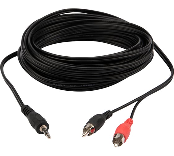 Изображение товара Шнур REXANT Стерео 3,5 мм - 2RCA, 5 м 17-4205