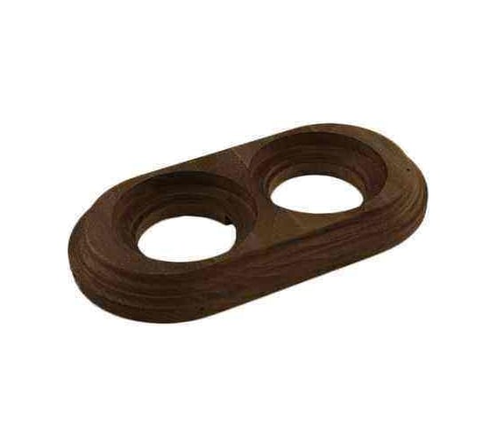 Изображение товара Рамка Electraline 2 постовая, накладной монтаж, цвет Старое дерево BF1-620-17