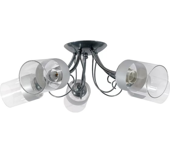 Изображение товара Люстра потолочная ЭЛЕТЕХ Мия 151 хром (Плафон 8387) НСБ 01-5x60-131 Е27 1005405008