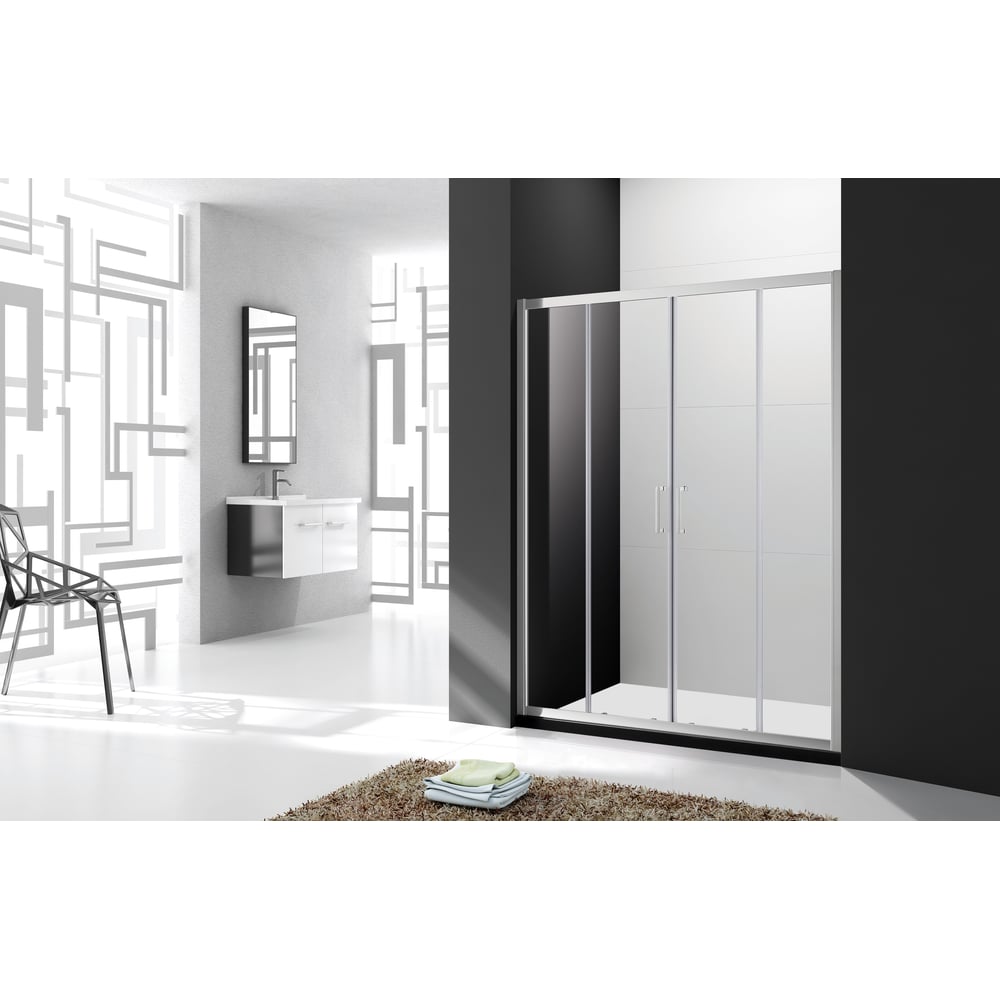 Изображение товара Душевая дверь Cezares MOLVENO-BF-2-170-C-Cr-IV с регулировкой ширины и антикапля