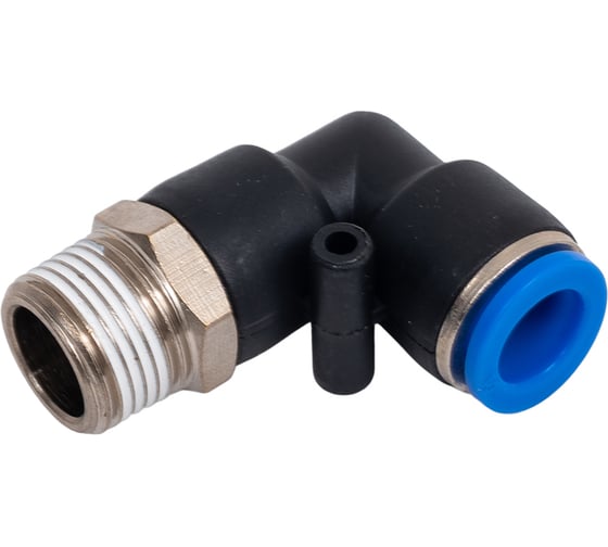 Изображение товара Фитинг цанговый угловой 10 мм, наружная резьба 3/8, пластик, тип PL, 10 шт TITAN LOCK TLP-PL10-03_10