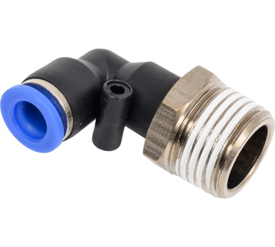 Изображение товара Фитинг цанговый угловой 8 мм, наружная резьба 1/2, пластик, тип PL, 10 шт TITAN LOCK TLP-PL8-04_10