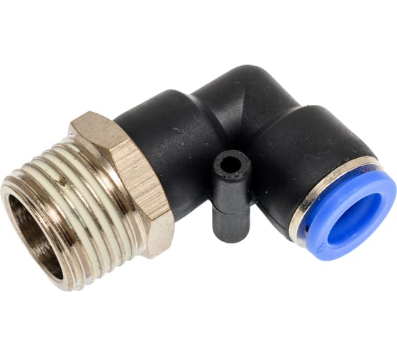 Изображение товара Фитинг цанговый угловой 10 мм, наружная резьба 1/2, пластик, тип PL, 10 шт TITAN LOCK TLP-PL10-04_10