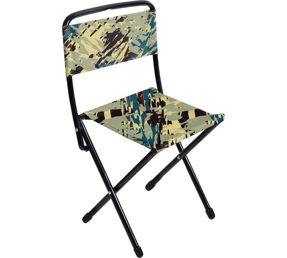 Изображение товара Стул складной походный со спинкой Nika ДС2 ДС2/КС камуфляж саванна