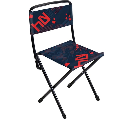 Изображение товара Стул складной походный со спинкой Nika ДС2 ДС2/КК коллаж красный