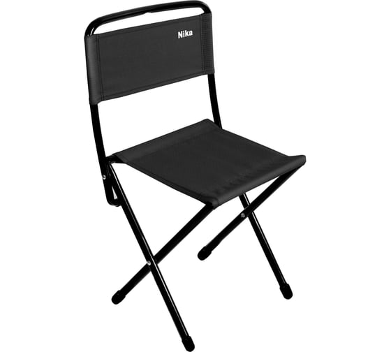 Изображение товара Стул складной походный со спинкой Nika ДС2 ДС2/Ч черный