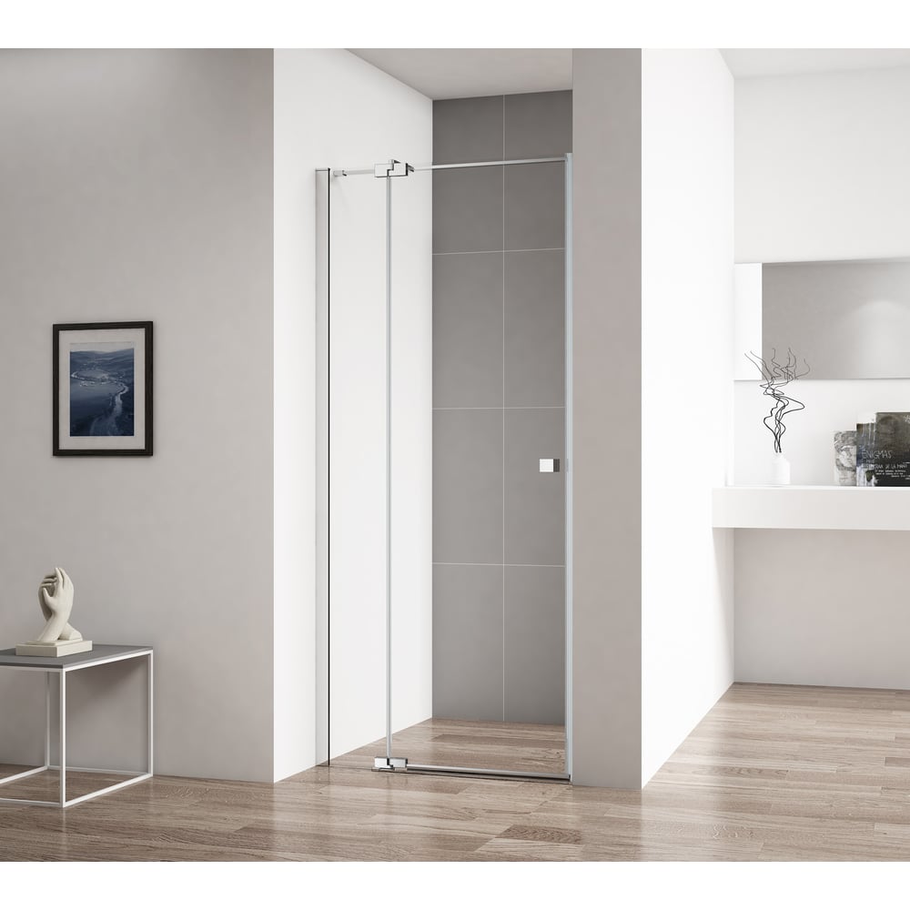 Изображение товара Душевая дверь Cezares VALVOLA-B-1-100-C-Cr прямоугольная одниров распашная стеклянная