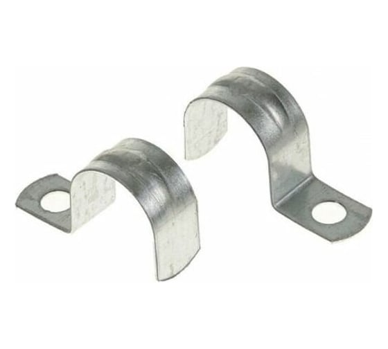 Изображение товара Скоба металлическая однолапковая ЮПИТЕР d 25-26 мм, 10 шт. JPZ2-3201-03-10