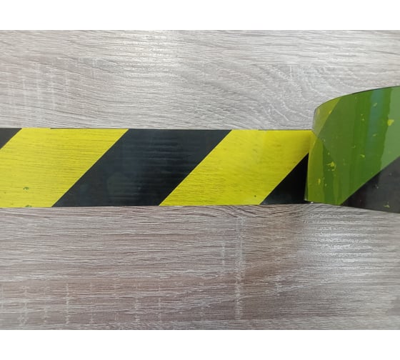 Изображение товара Лента клейкая XGLASS разметочная, жёлто-черная, 50 мм, 66 м 160518