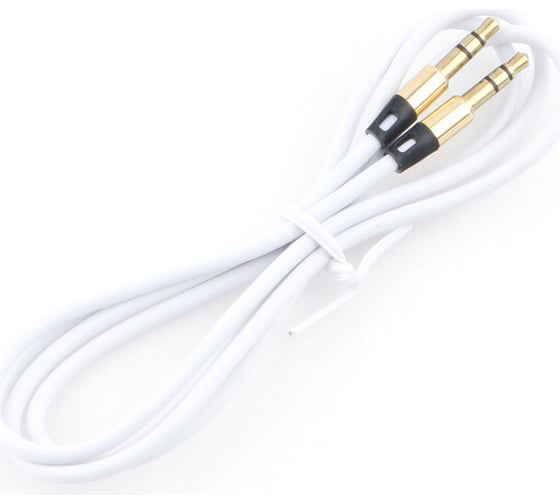 Изображение товара Кабель аудио Cablexpert Jack 3.5(M)/Jack 3.5(M), Mobile, 1м, белый, пакет, CCAB-01-35MM-1MW