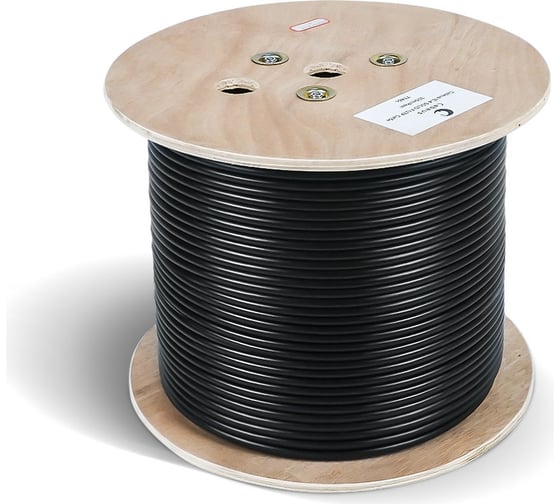 Изображение товара Кабель для интерфейса Cabeus RS-485/RS-422, 2x(2x24 AWG), многожильный (patch), экран - фольга + оплетка 90 процентов, - 40 C - +75 C, PVC 305м RS-485 2x2x24AWG/7