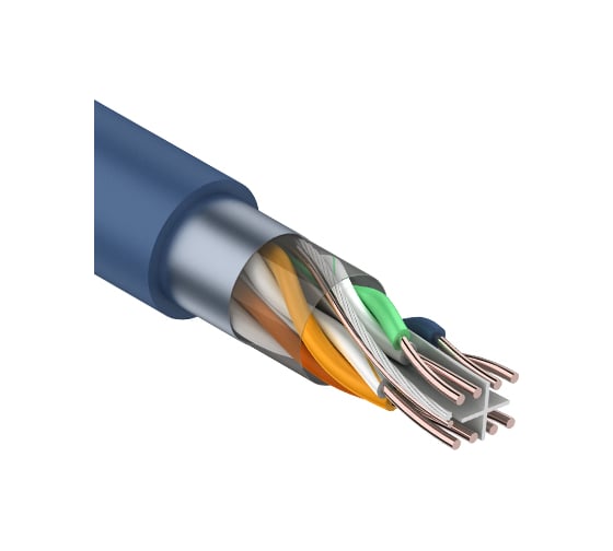 Изображение товара Кабель PROconnect витая пара FTP 4PR 23AWG, CCA, CAT6, бухта 305 м 01-0147-3