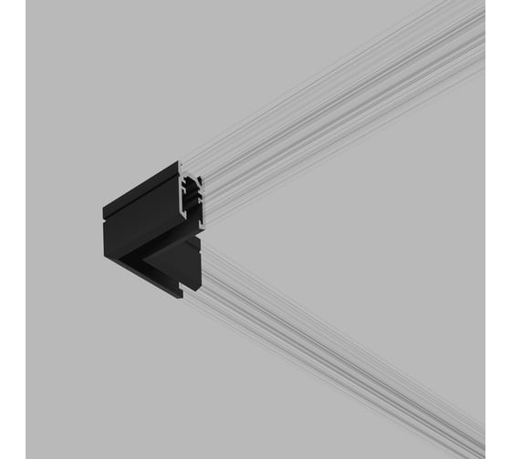 Изображение товара Коннектор угловой Elektrostandard Mini Magnetic для накладного шинопровода (черный) 85179/00 a065639