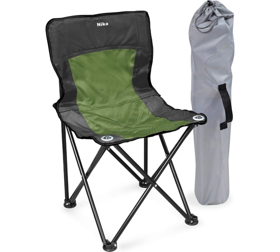 Изображение товара Стул складной Nika Премиум 1 ПСП1 ПСП1/ЧХ черный-хаки