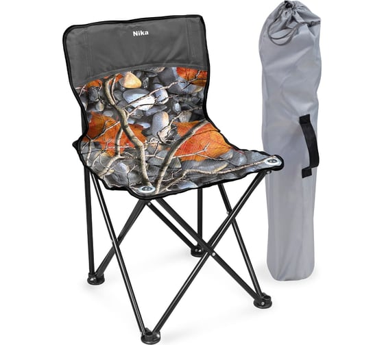 Изображение товара Стул складной Nika Премиум 1 ПСП1 ПСП1/4 с камнями и кленовыми листьями