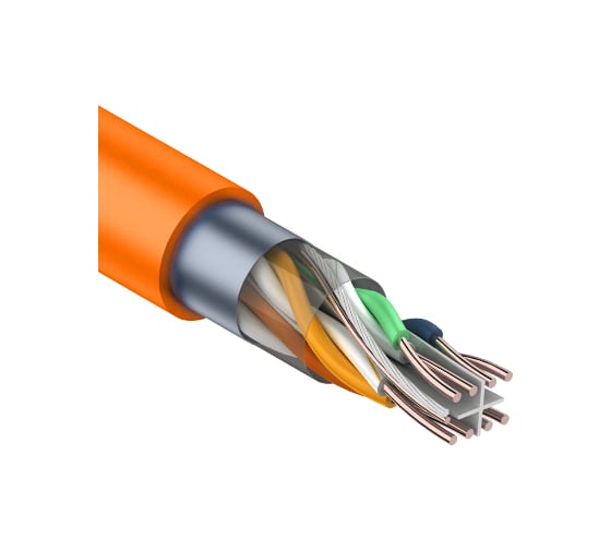 Изображение товара Кабель REXANT витая пара FTP 4PR 23AWG, CAT6 нг-HF, LSZH  01-0151
