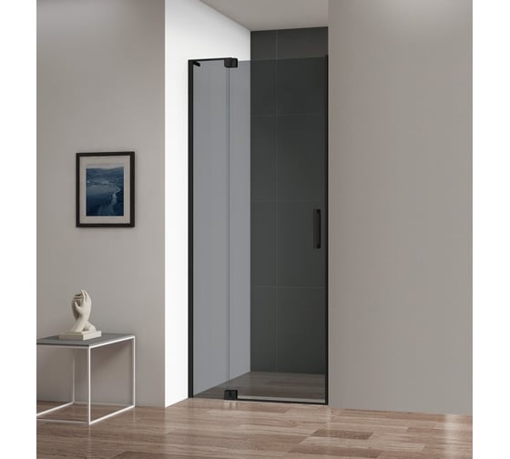 Изображение товара Душевая дверь в нишу Cezares SLIDER-B-1-80/90-GRIGIO-NERO