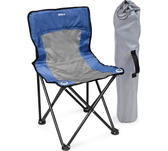 Изображение товара Стул складной Nika Премиум 1 ПСП1 ПСП1/СС синий-серый
