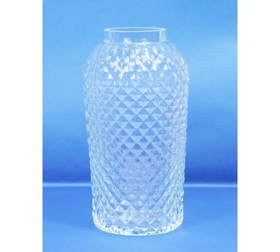 Изображение товара Ваза с декоративной текстурой Никольский завод светотехнического стекла ГЛОРИЯ прозрачная, малая, диаметр 125 мм, высота 235 мм 068227