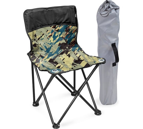 Изображение товара Стул складной Nika Премиум 2 ПСП2 ПСП2/КС камуфляж саванна/черный