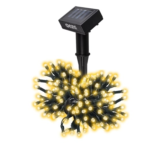 Изображение товара Светодиодный светильник ФАZА садовый SLR-G01-100Y 100 желт. LED гирлянда на солнечн. батарее 5027312