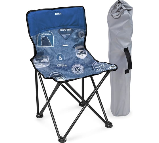 Изображение товара Стул складной Nika Премиум 3 ПСП3 ПСП3/ДС джинс-синий