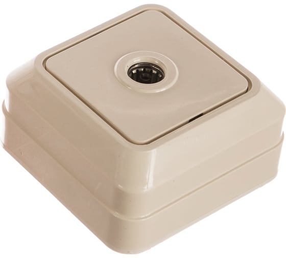 Изображение товара Розетка UNIVersal Олимп TV слоновая кость ivory Б-О0027