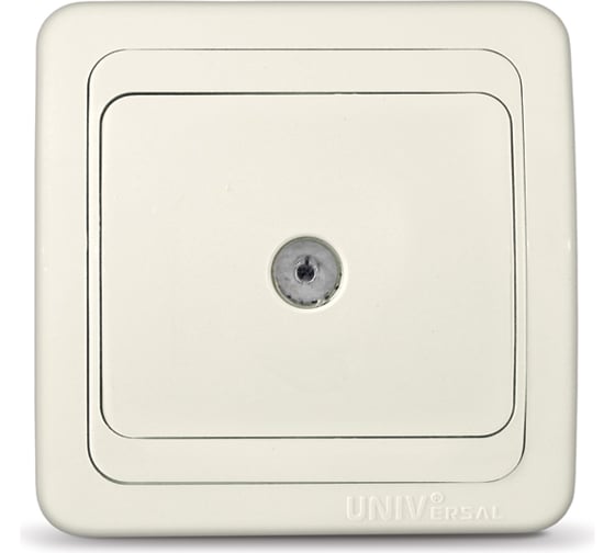 Изображение товара Розетка UNIVersal Валери TV слоновая кость ivory Б-В0027