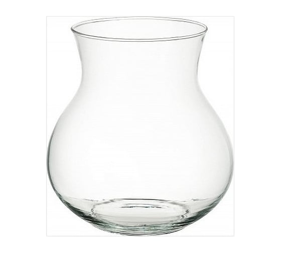 Изображение товара Ваза для цветов Никольский завод светотехнического стекла Виталина2 средняя, высота 16 см, диаметр 16 см 063672