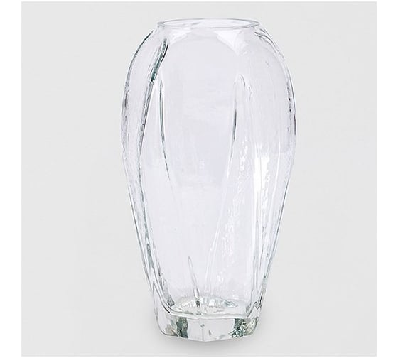 Изображение товара Ваза с декоративной текстурой Никольский завод светотехнического стекла МОДЕРН средняя, высота 30 см, диаметр 16 см 063232