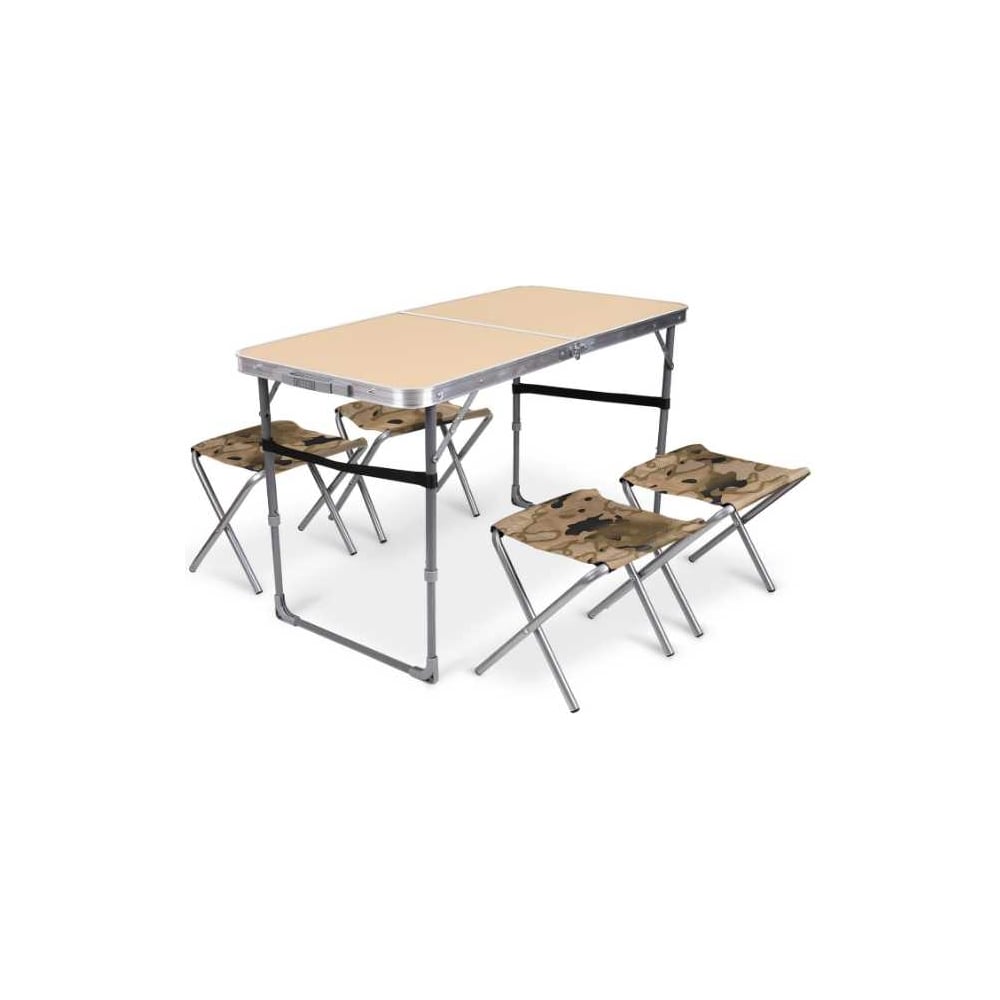 Изображение товара Набор стол+стулья Nika ССТ-К2/10 кофе с молоком камуфляж коричневый