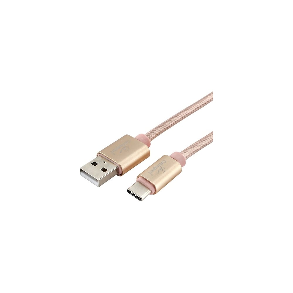 фото Кабель usb 2.0 cablexpert, am/typec, серия ultra, длина 1.8 м, золотой, блистер, cc-u-usbc02gd-1.8m