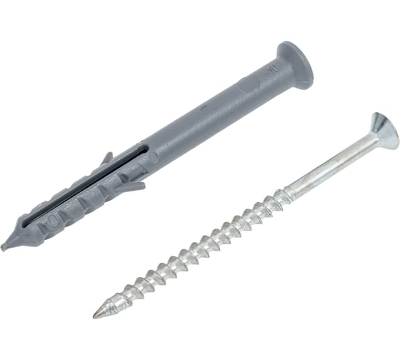 Изображение товара Дюбель-гвоздь Промрукав 6x60 мм, полипропилен, потайной, 10 шт. PR08.10157