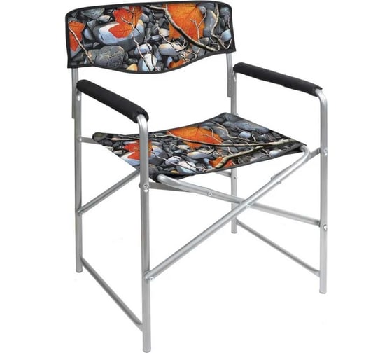 Изображение товара Кресло складное Nika 3 КС3/4 с камнями и кленовыми листьями