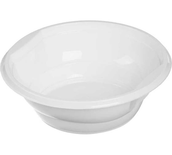 Изображение товара Миска EUROHOUSE белая, 600 мл, полипропилен, 6 шт 15480