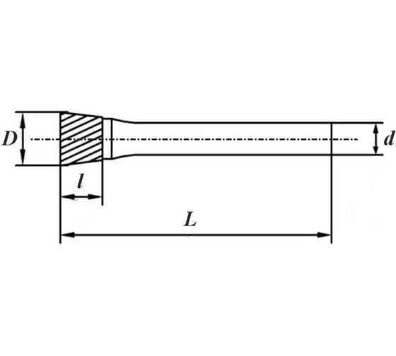 Изображение товара Бор-фреза N161906, двойная насечка ВК8 SDW TOOLS cu00371
