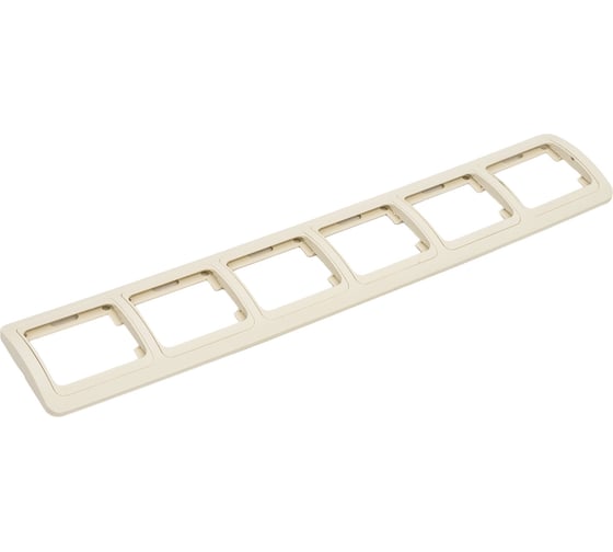 Изображение товара Рамка UNIVersal Валери 6-ти местная, горизонтальная, слоновая кость ivory 1041