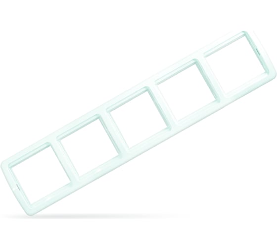 Изображение товара Рамка UNIVersal Валери 5-ти местная, горизонтальная, белая 1037