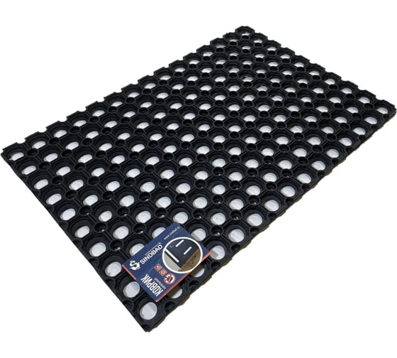 Изображение товара Входной резиновый коврик ООО Комус 40 см x 60 см х 12 мм 1848679