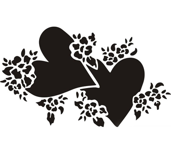 Изображение товара Виниловый трафарет STMDECOR Поющие сердца HW-246