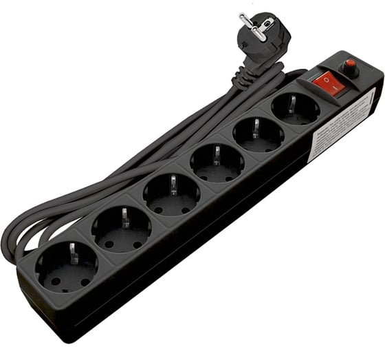 Изображение товара Сетевой фильтр UNIVersal ПВС 3*0,75 черный 3м 967U-4003