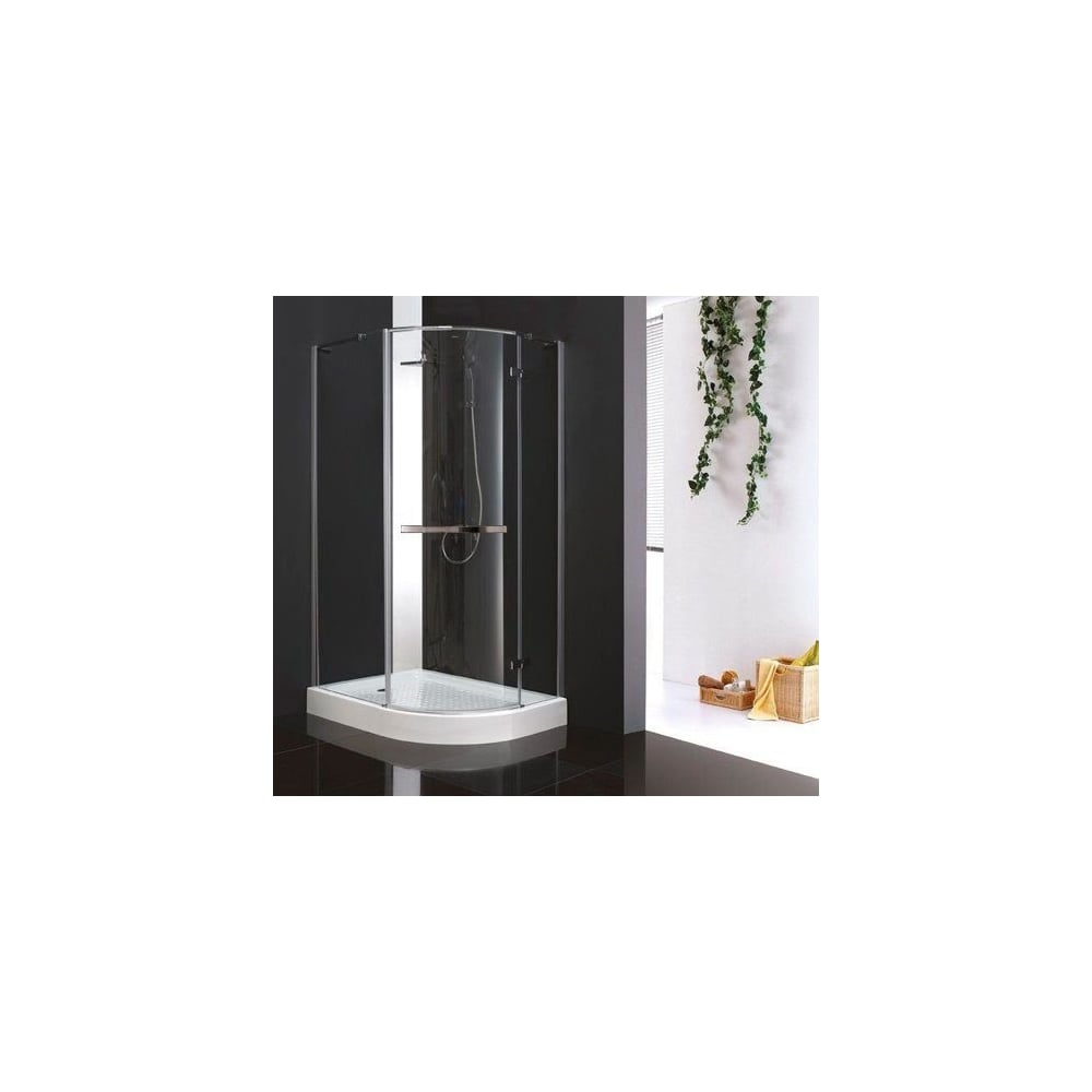 Изображение товара Душевой уголок Cezares BERGAMO-W-RH-1-120/100-ARCO-C-Cr-R-IV хром 1200x1000 мм регул шторок