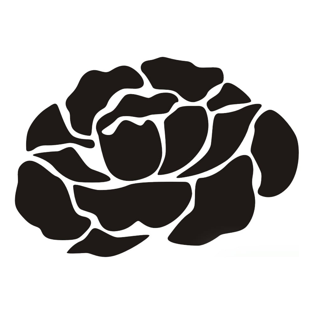 фото Виниловый трафарет stmdecor одинокая роза hw-120