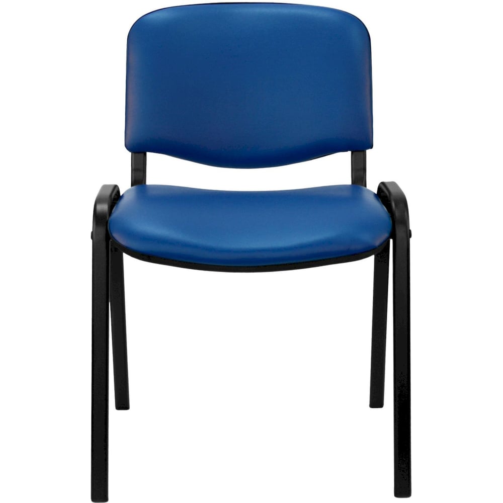 Изображение товара Стул офисный металлический с искусственной кожей UA_EChair Rio черный с синим Изображение товара Стул офисный металлический с искусственной кожей UA_EChair Rio черный с синим