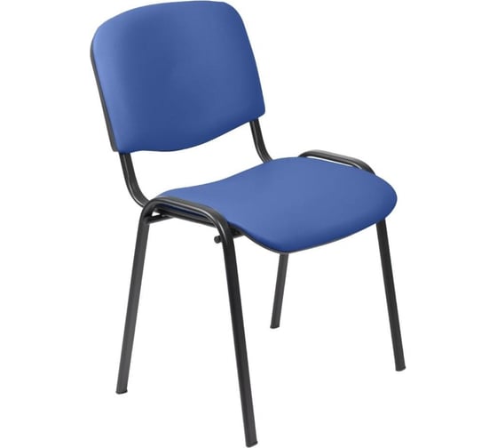 Изображение товара Стул ООО Комус UP ИЗО ЛАЙТ черный, искусственная кожа, синий Z06 1647586