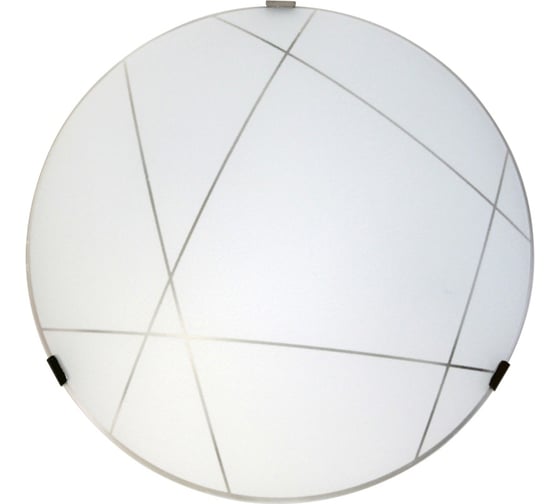 Изображение товара Светильник настенно-потолочный ЭЛЕТЕХ Контур 300 НПБ 01-2x60-139 М16 матовый белый /кл.штамп металлик [ИМ] 1005206056